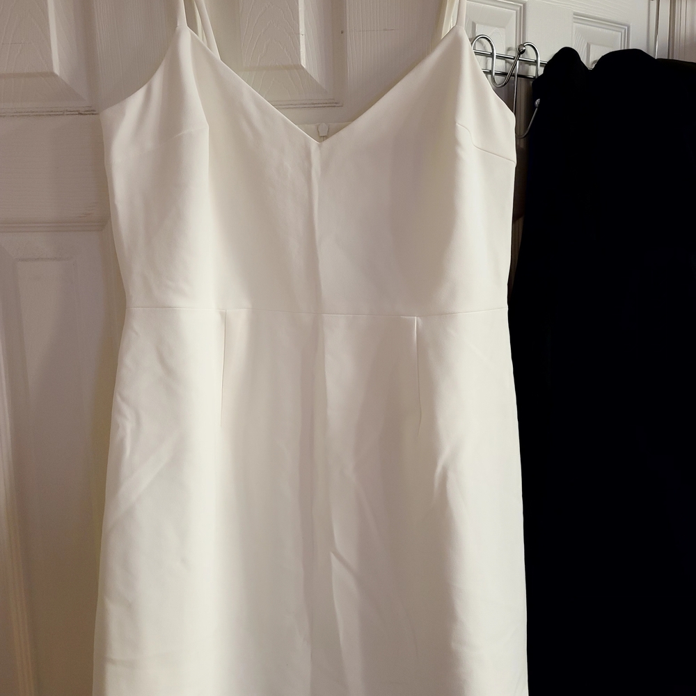 French Connection White Sleeveless Midi Sundress